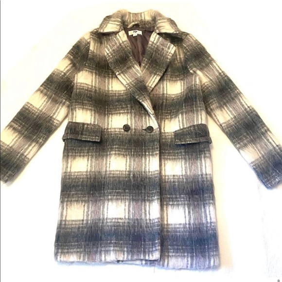 tokyo Darling Jackets & Blazers - SOLD | Tokyo Darling | Oversized Fuzzy Plaid Coat